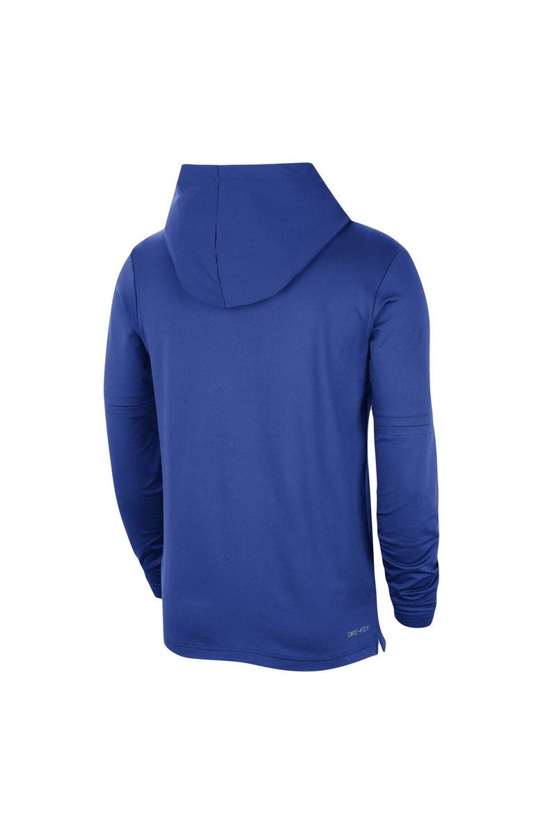Nike Men's Nike Royal Duke Blue Devils Player Hoodie Long Sleeve Performance Top, Alternate, color, 
