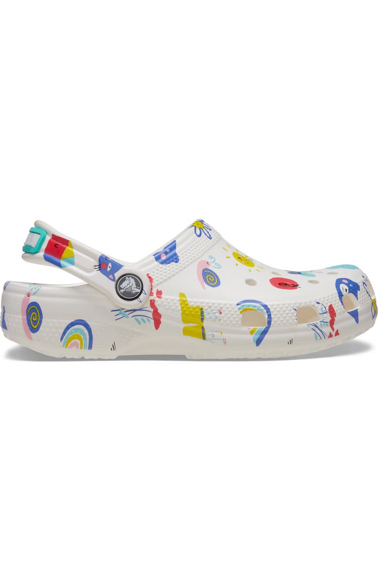 CROCS Kids' Classic Doodle Print Clog, Main, color,