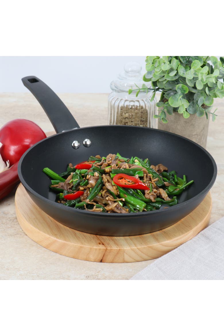 Connelly 9.5 Inch Nonstick Aluminum Frying Pan, Alternate, color, Black