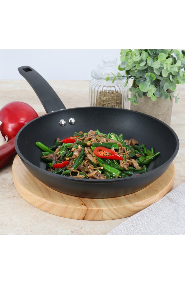 OSTER Connelly 9.5 Inch Nonstick Aluminum Frying Pan, Alternate, color, Black