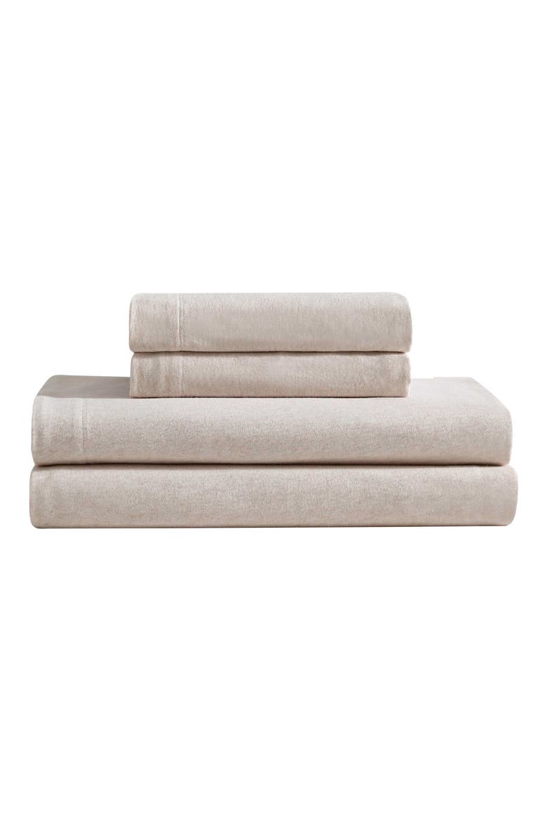 Modern Mélange Cotton Blend Sheet Set, Main, color, LIGHT PINK