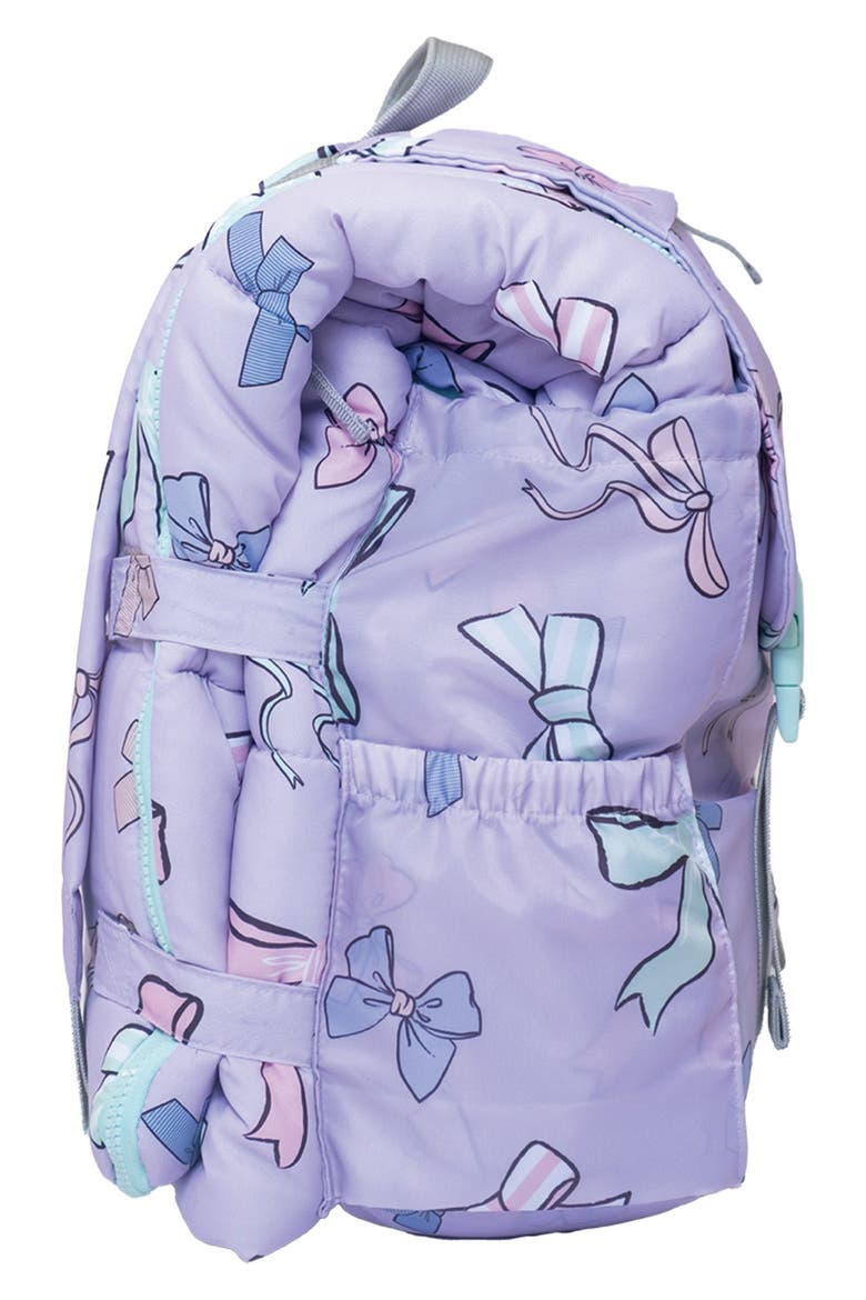 Kids' Sleep-n-Pack Sleeping Bag Backpack, Alternate, color, LILAC MULTI
