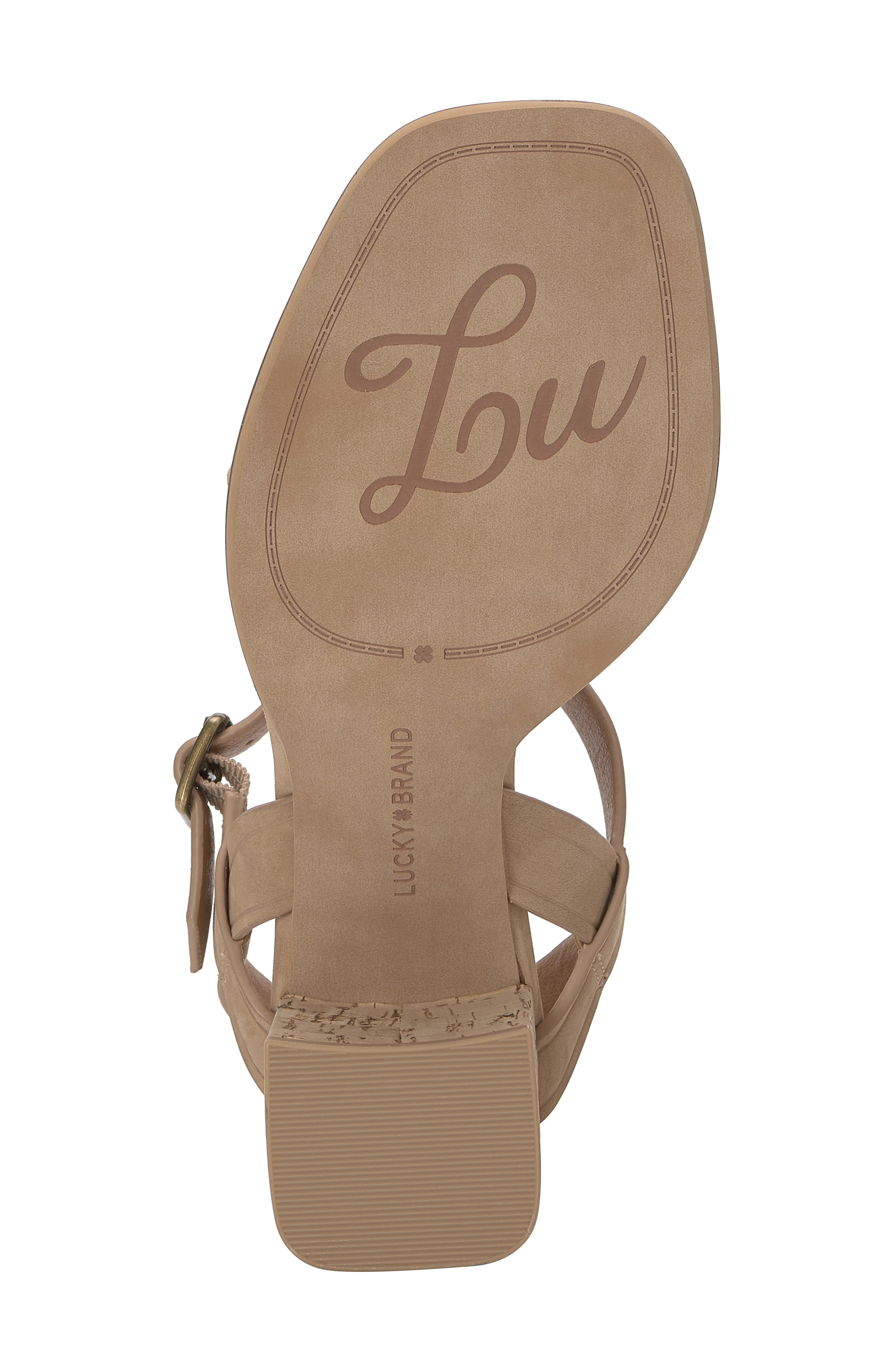 Lucky Brand Hallia Ankle Strap Sandal, Alternate, color, Cortado