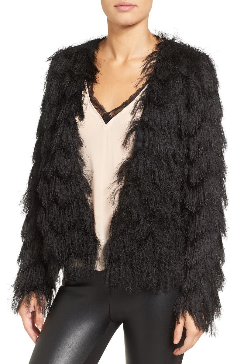 Chelsea28 Chevron Fringe Jacket, Main, color, 