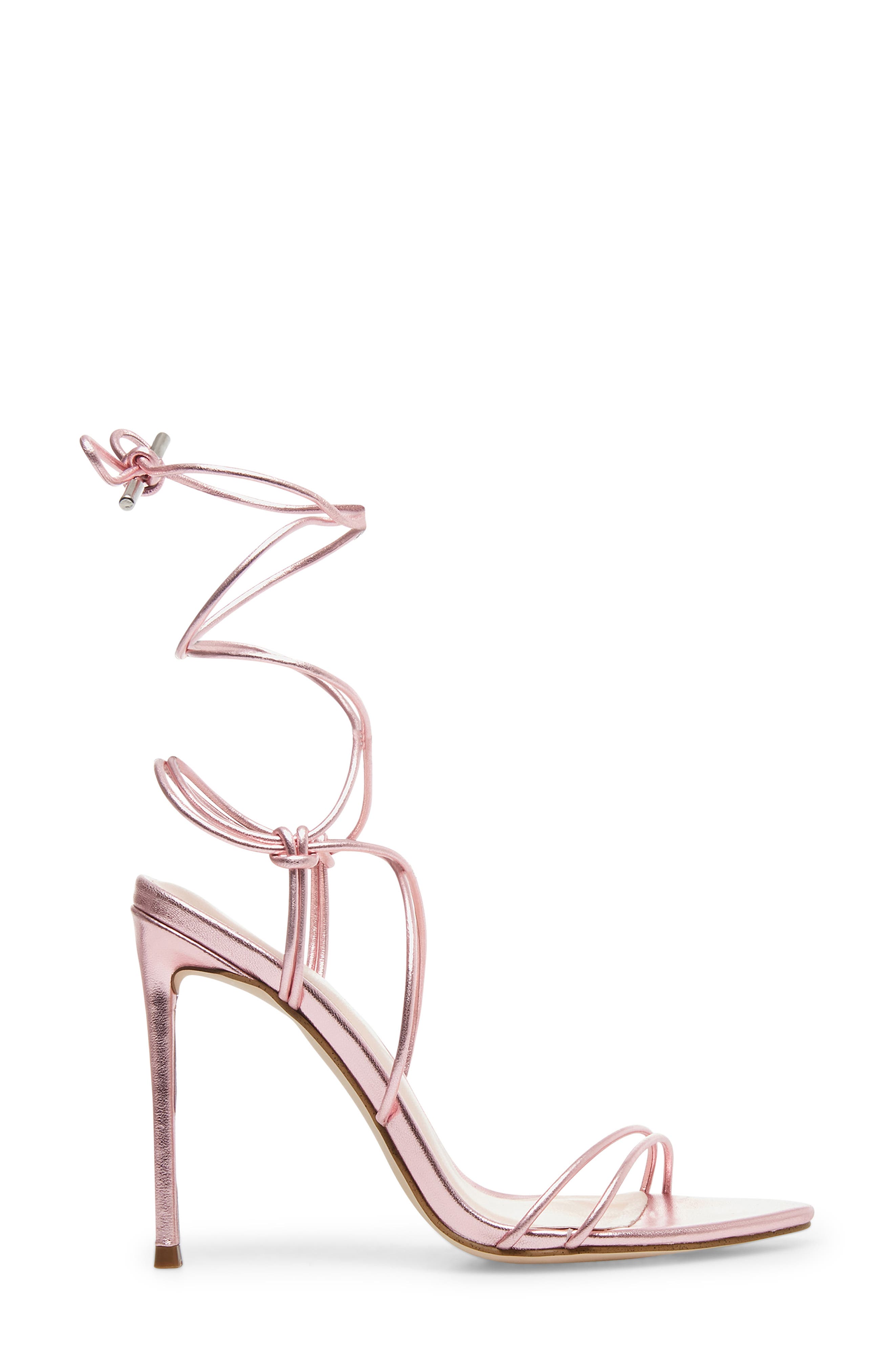 Steve Madden Winnie Harlow x Steve Madden Badgirl Ankle Wrap Stiletto Sandal, Alternate, color, 