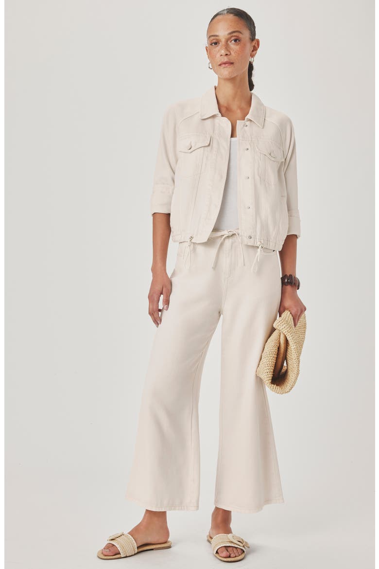 Lounge Wide Leg Crop Jeans, Alternate, color, MOONSTONE WHITE