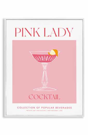 Stupell Industries Pink Lady Framed Canvas Wall Art
