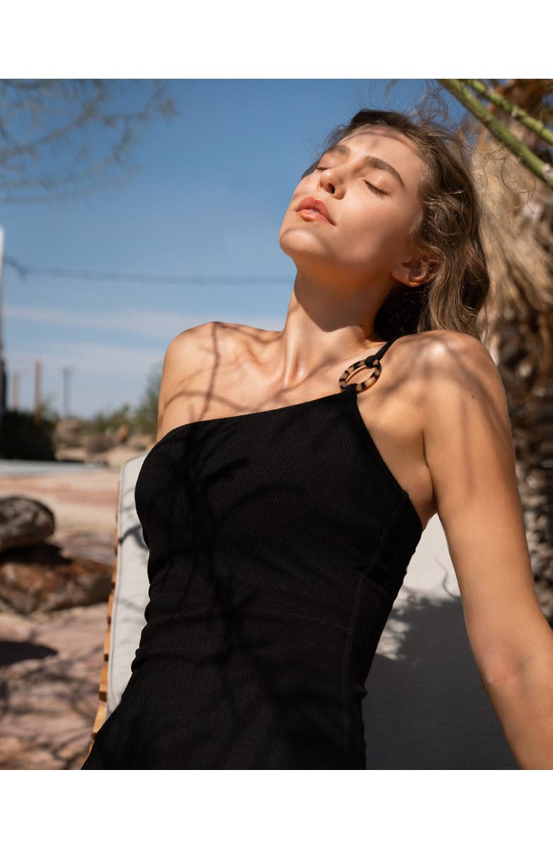 Change of Scenery Kara One Piece, Alternate, color, Black Texture