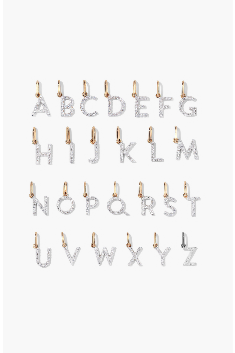 Diamond Letter Charm, Alternate, color, Z