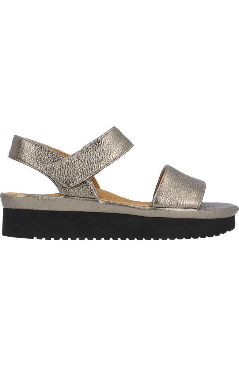 L'Amour des Pieds Abrilla Ankle Strap Sandal, Alternate, color, Hematite