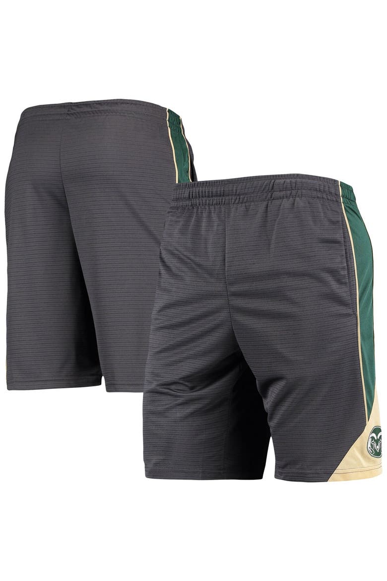 Men's Colosseum Charcoal Colorado State Rams Team Turnover Shorts, Alternate, color, Charcoal