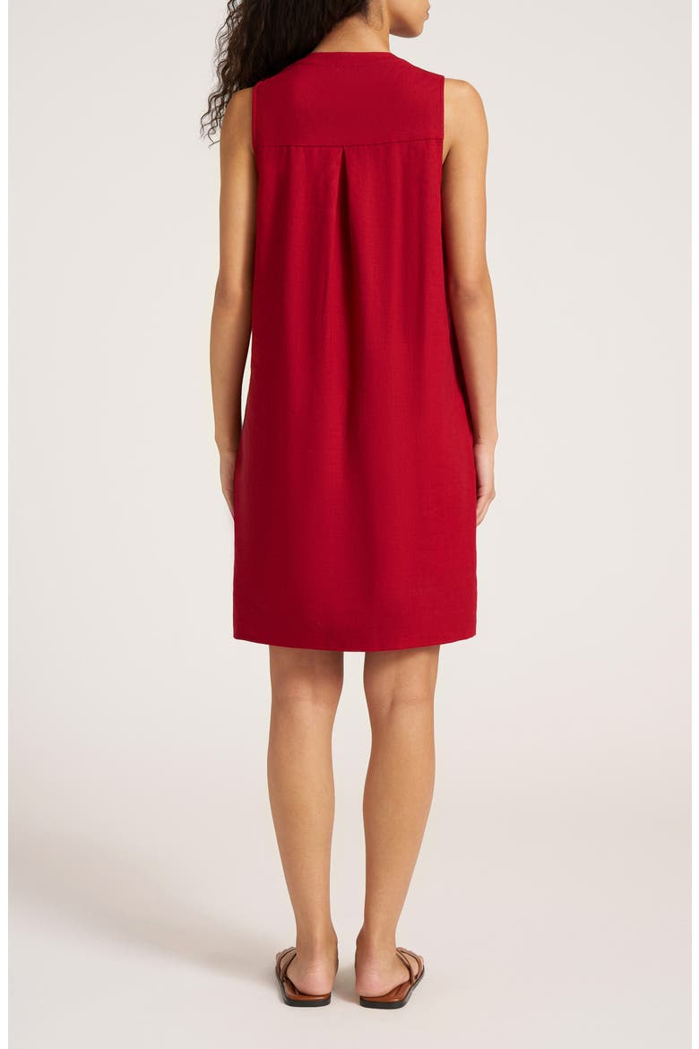 Helena Pleat Shift Dress, Alternate, color, CRIMSON