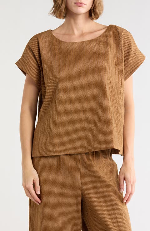 Ballet Neck Boxy Top