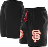 New Era Men's New Era Black San Francisco Giants Color Pack Knit Shorts