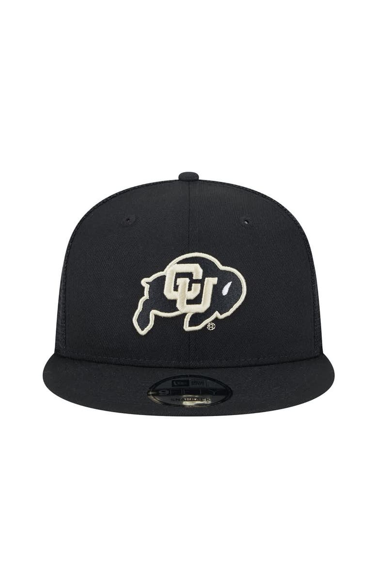 New Era Men's New Era Black Colorado Buffaloes Trucker 9FIFTY Snapback Hat, Alternate, color, 