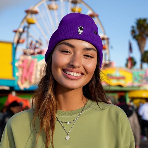 Dalix Astronaut Beanie In Purple