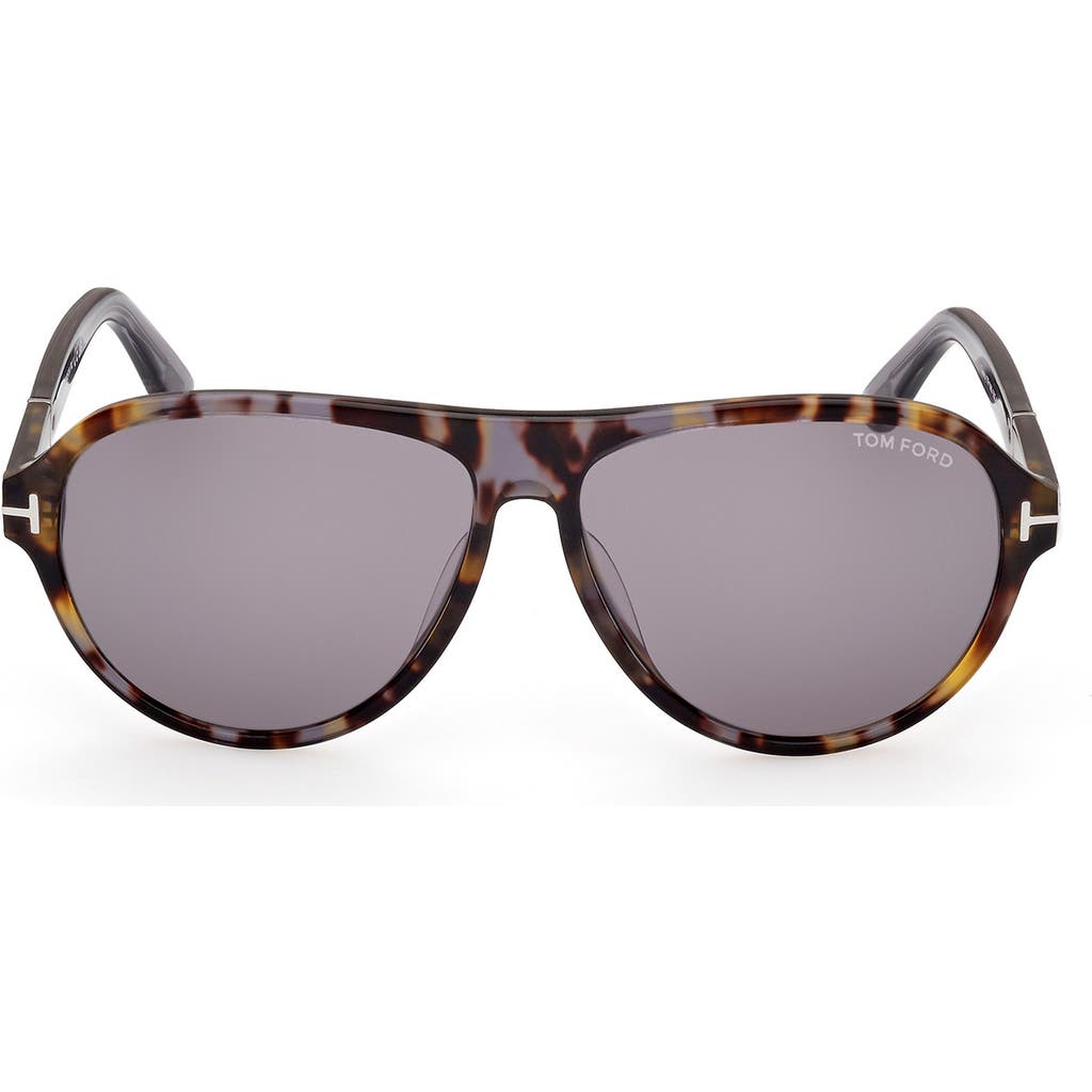 Tom Ford Quincy 59mm Pilot Sunglasses
