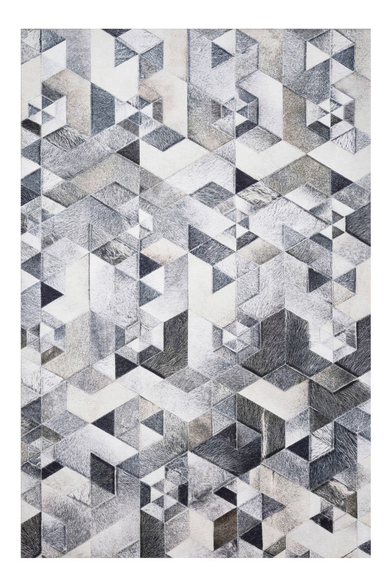 Maddox Collection Rug - Grey/Ivory -  8' x 10', Main, color, GREY / IVORY