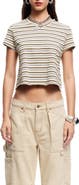 LIONESS North Light Stripe Crop T-Shirt