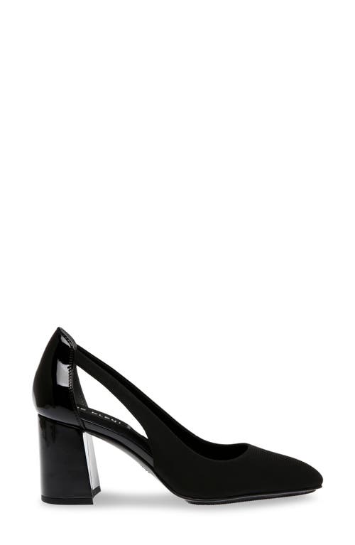 Anne Klein Berkeley Pointed Toe Pump In Black Patent
