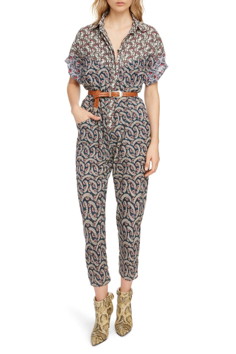 Lindsie Print Jumpsuit, Main, color, PINK