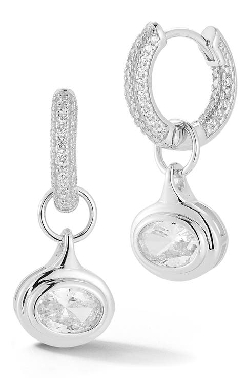 Huggie Drop Earrings