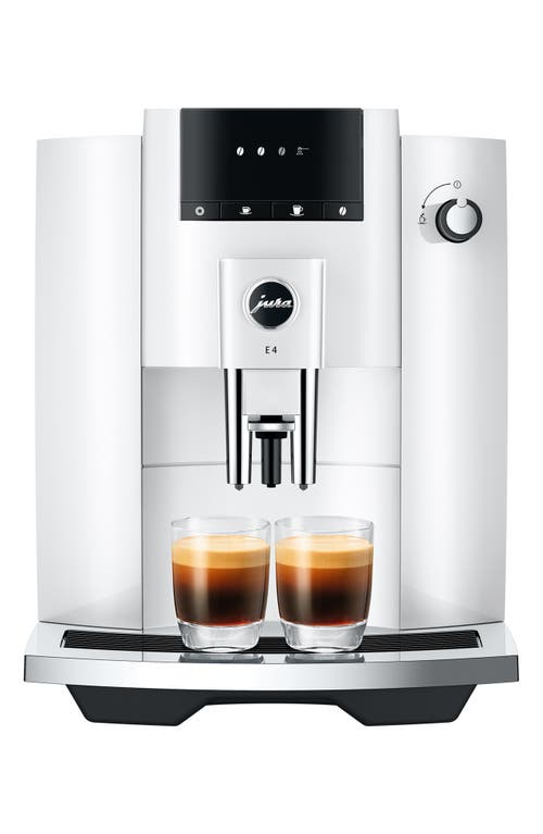 Jura E6 Fully Automatic Coffee Machine In White