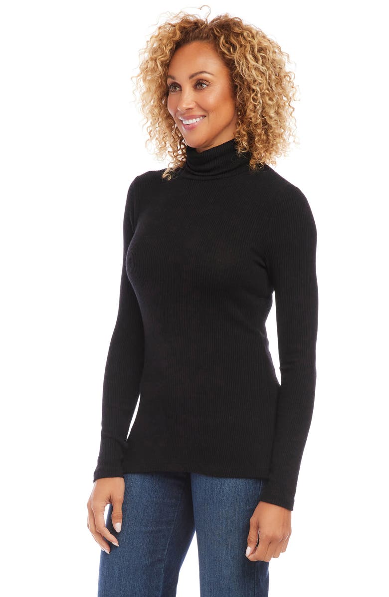 Karen Kane Turtleneck Rib Top, Alternate, color,