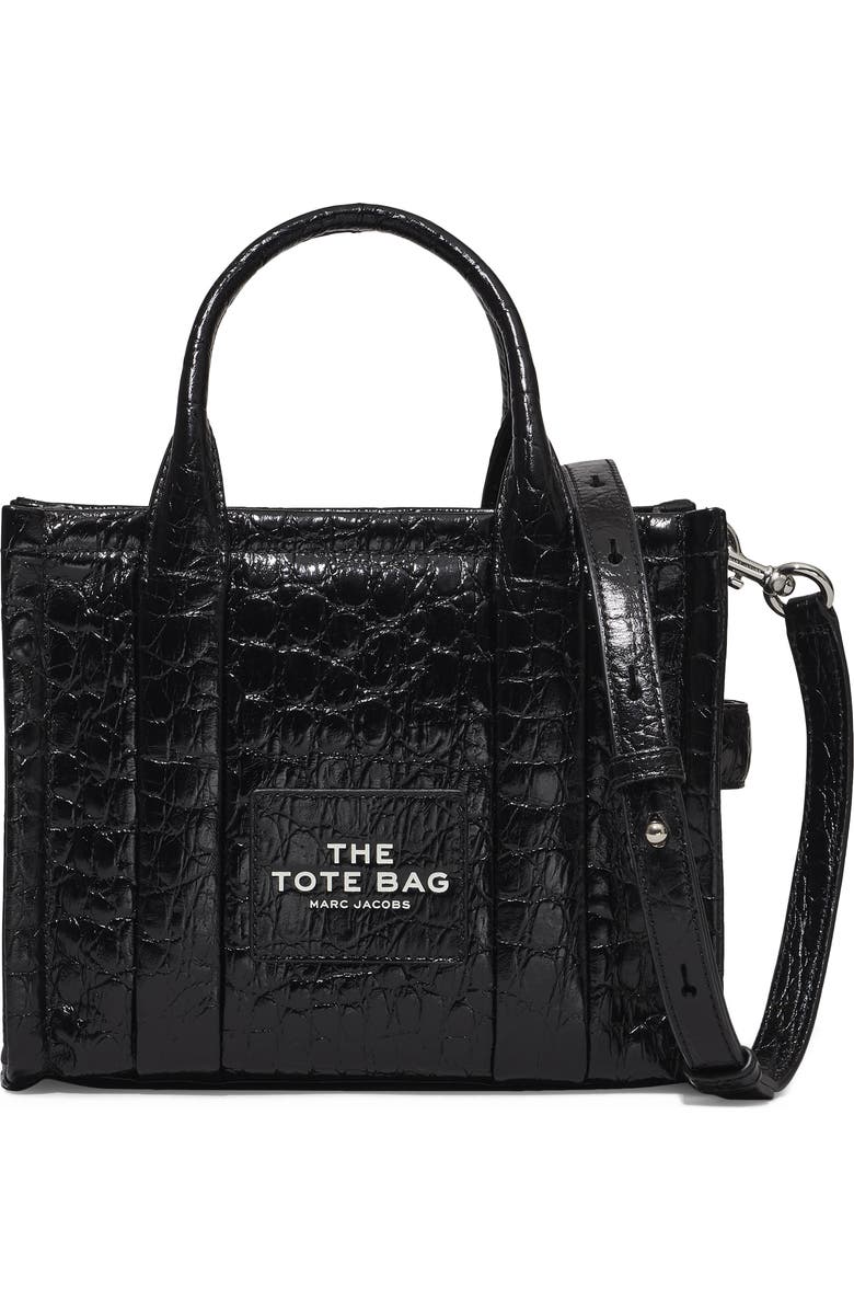 Marc Jacobs The Mini Croc Embossed Leather Tote, Main, color,