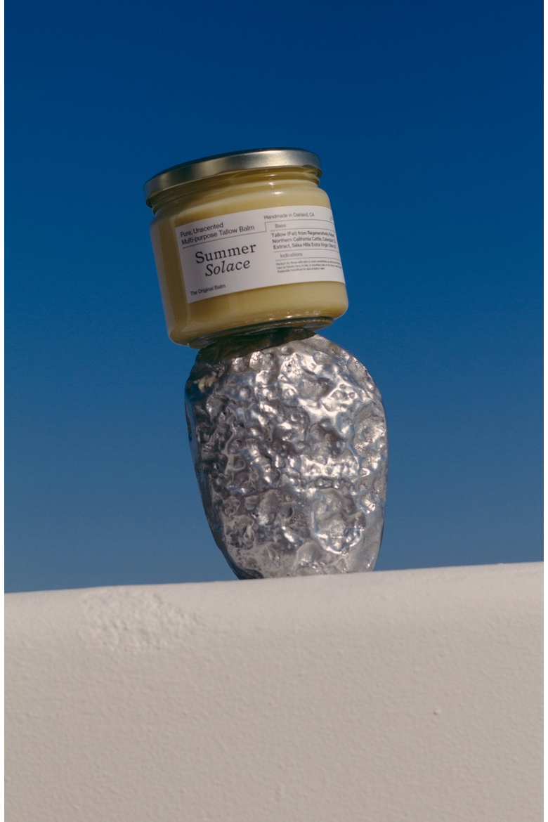 PURE Unscented Bulk Tallow Balm in Glass Jar Best Value for Maximum Use, Alternate, color, Pale Yellow
