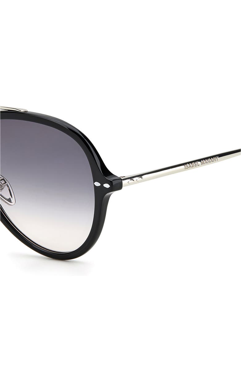 Isabel Marant 57mm Gradient Aviator Sunglasses, Alternate, color, 