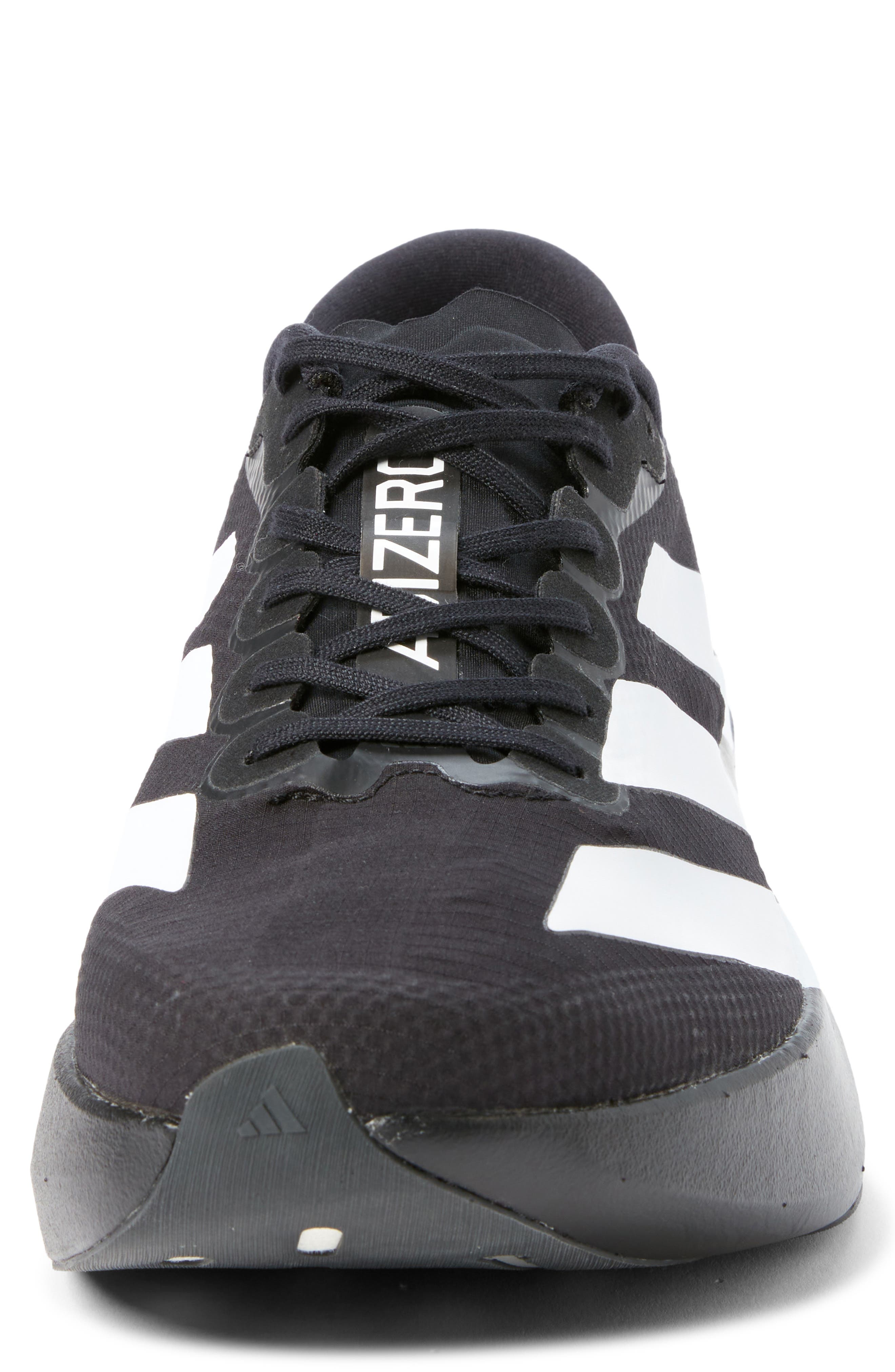 adidas Adizero Evo SL Running Shoe, Alternate, color, Core Black/ White/ Carbon