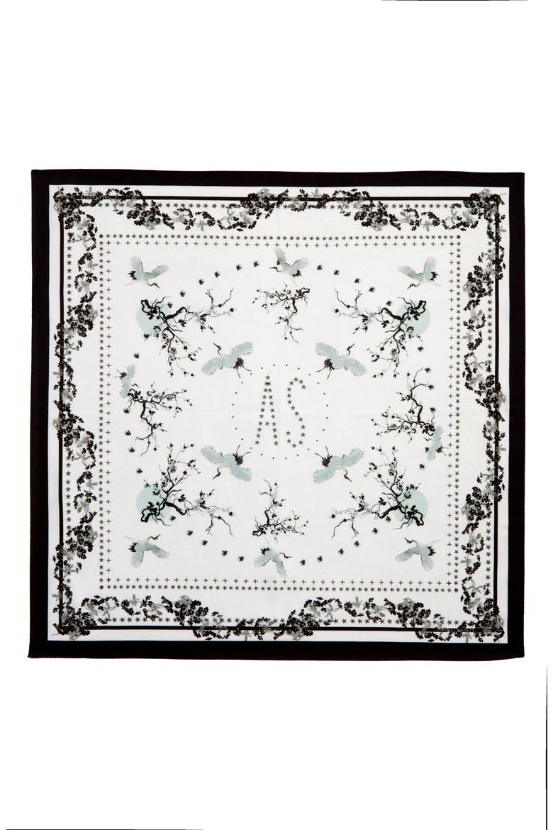 Aurora Freya Silk Bandana, Main, color, CHALK