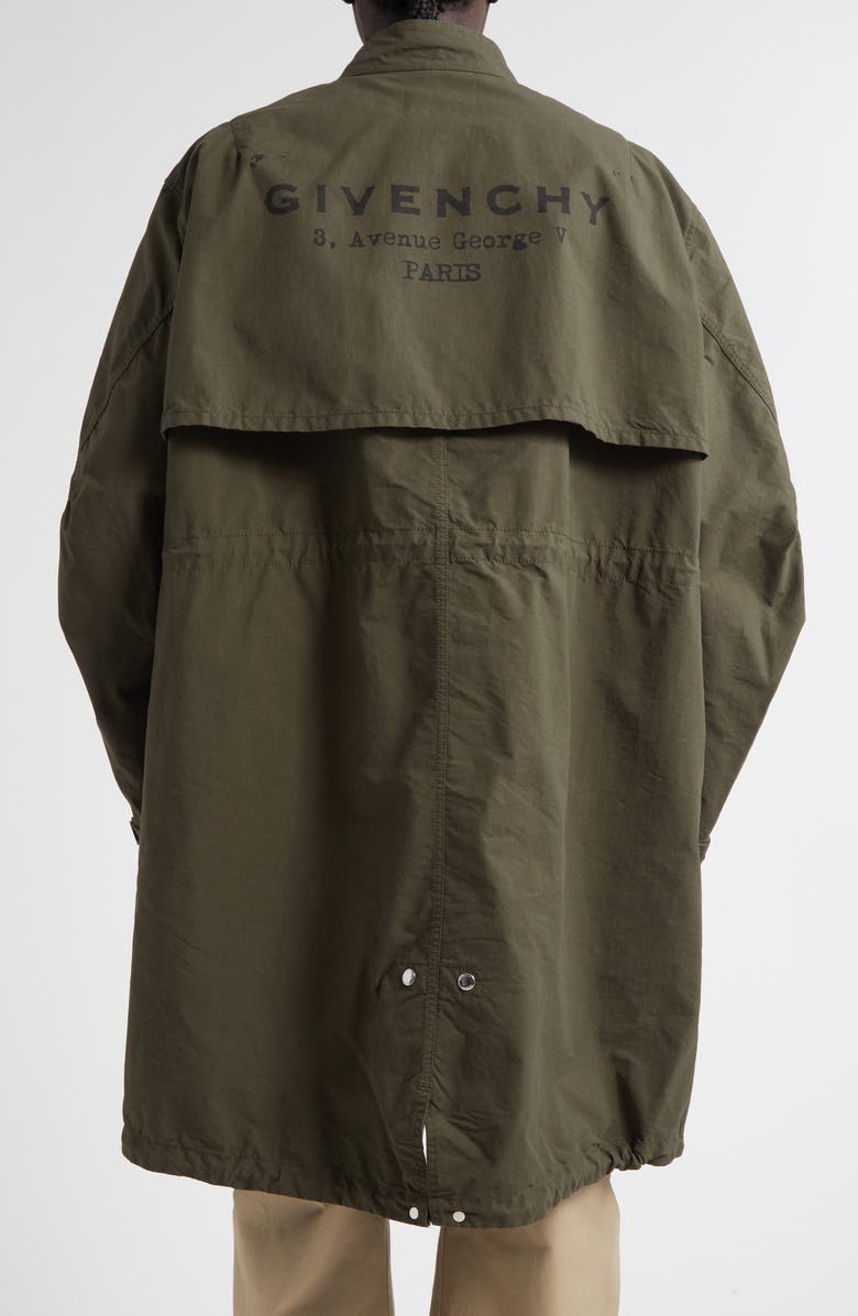 Givenchy Twisted Arm Parka, Alternate, color, Khaki