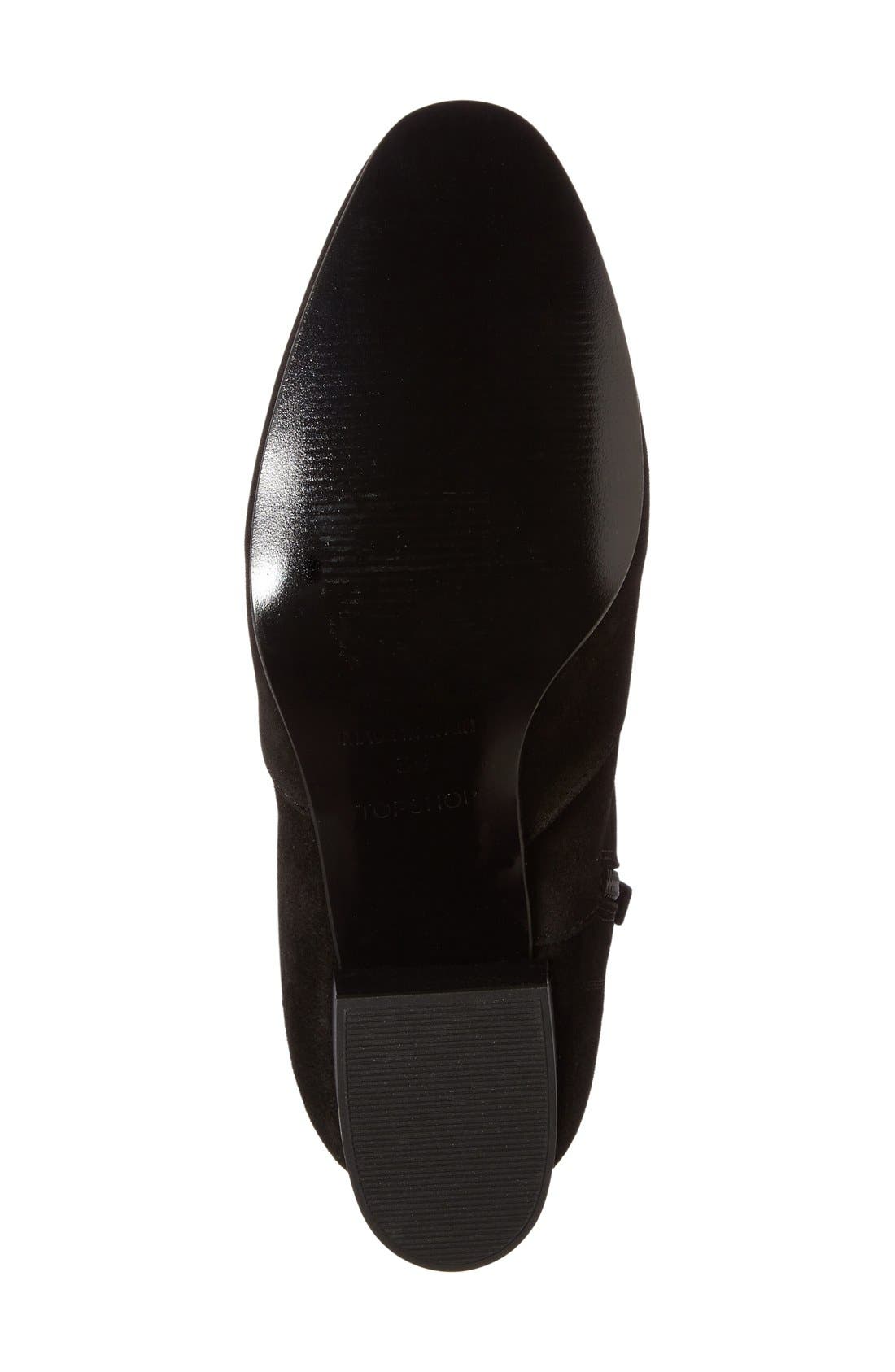 Topshop 'Mustard' Western Boot, Alternate, color, 