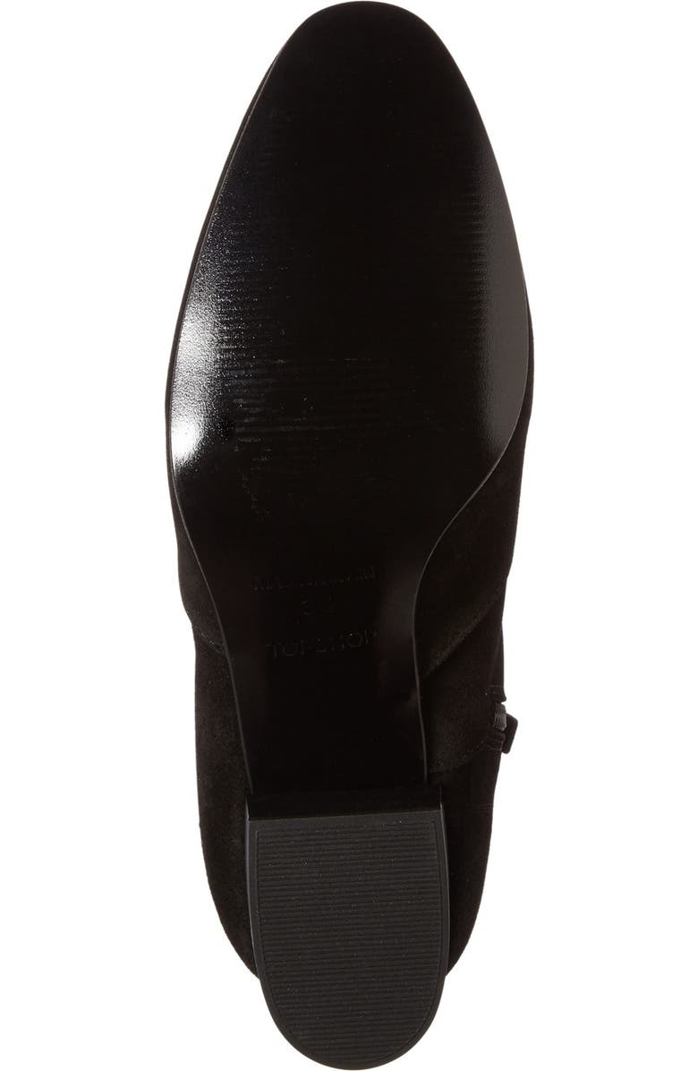 Topshop 'Mustard' Western Boot, Alternate, color,