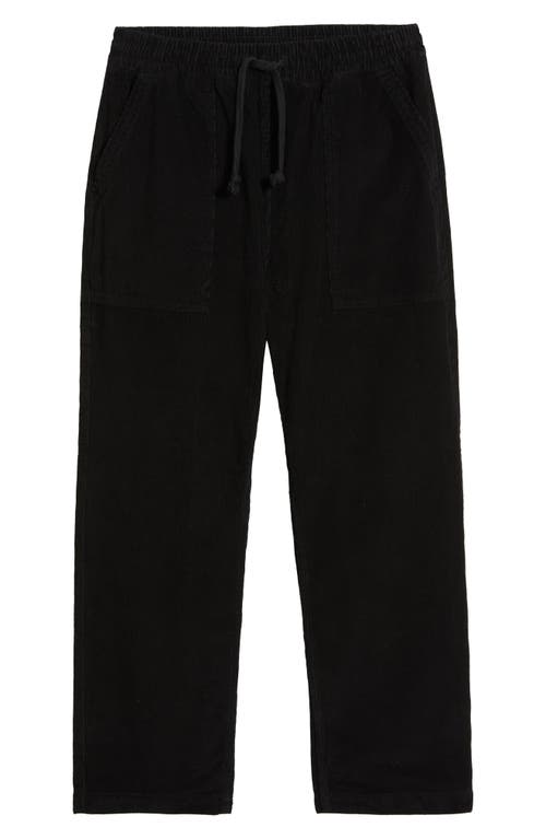 Service Works Organic Cotton Corduroy Drawstring Chef Pants In Black