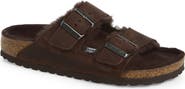 Birkenstock Arizona Genuine Shearling Lined Slide Sandal