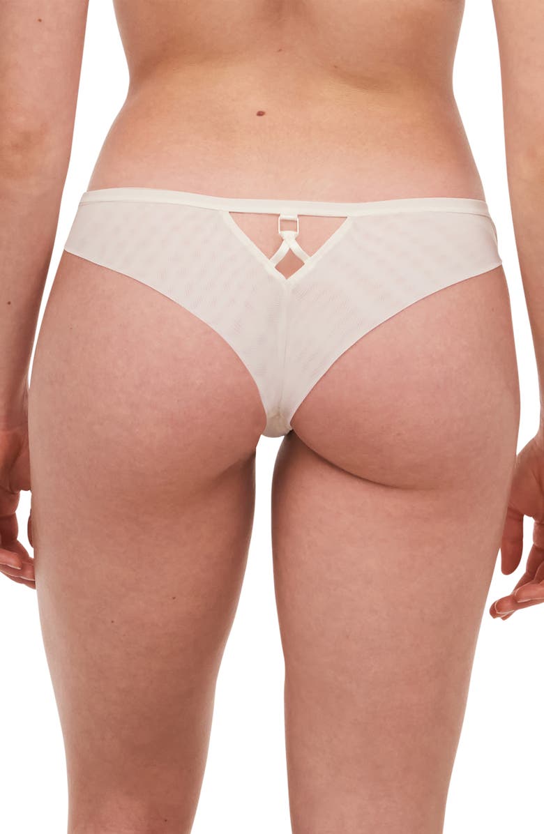 Chantelle Lingerie New Romance Lace Tanga, Alternate, color, 