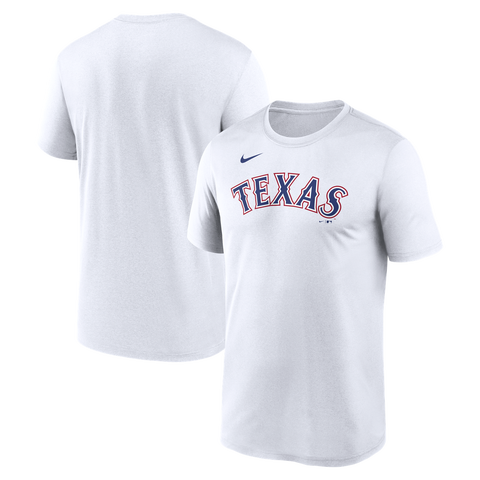 Men's Nike White Texas Rangers New Legend Wordmark Dri-FIT T-Shirt