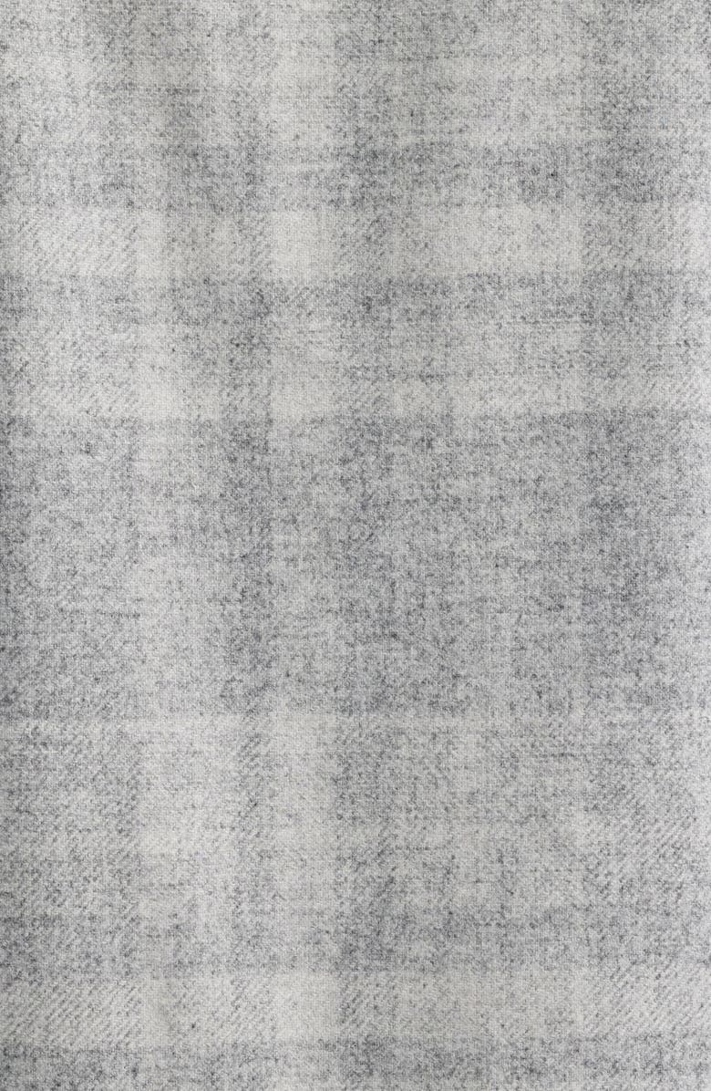 Theory Shaded Plaid Shirt Jacket, Alternate, color, Light Gray Melange