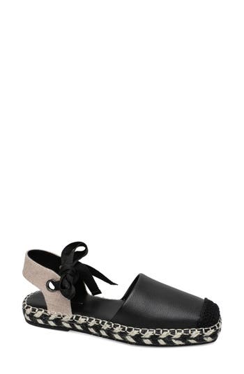Linea Paolo Sol Espadrille Sandal In Black/beige