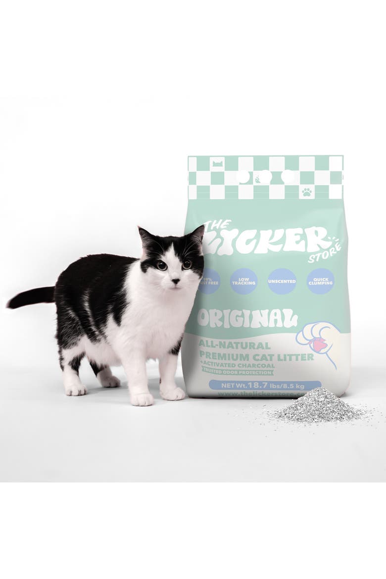 Unscented Premium Clumping Bentonite Clay Cat Litter w/Activated Charcoal, Alternate, color, 37 LB
