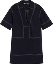 Veronica Beard Phelix Poplin Shift Minidress