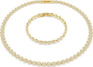 Swarovski Una Angelic Crystal Tennis Necklace & Bracelet Set