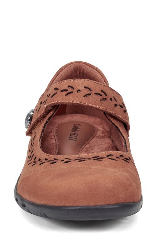 Shop Rockport Cobb Hill Perry Mary Jane Ballet Flat In Medium Natural