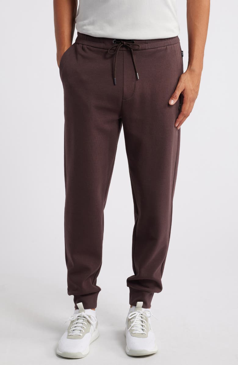 BOSS Locsin Cotton Blend Joggers, Main, color, Burgundy