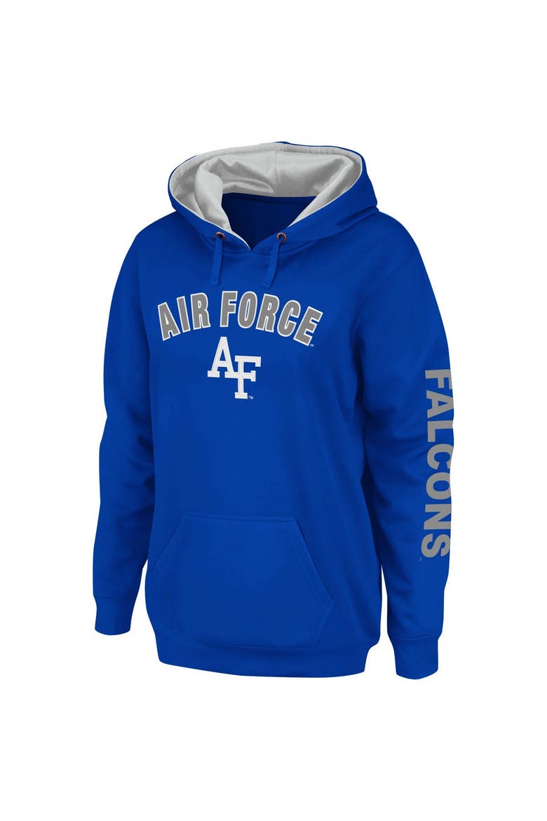 Women's Colosseum Royal Air Force Falcons Loud and Proud Pullover Hoodie, Alternate, color, Royal