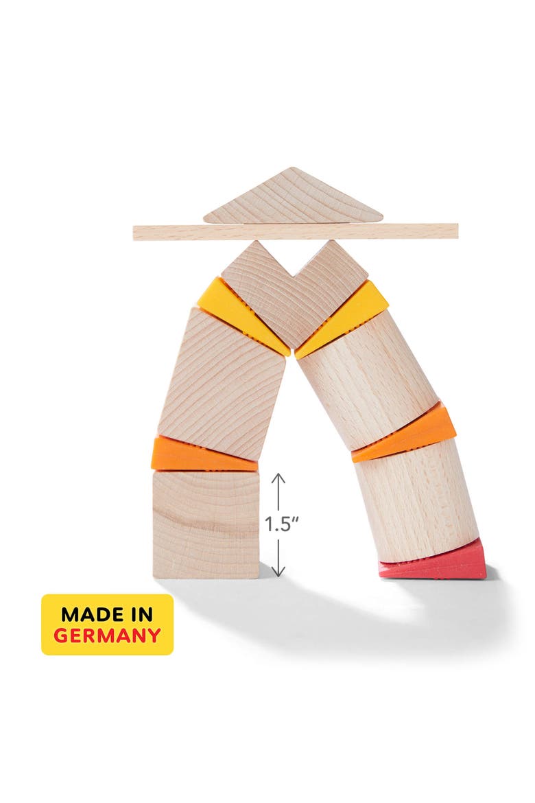 Teetering Towers Arranging Blocks, Alternate, color, ORANGE MULTI