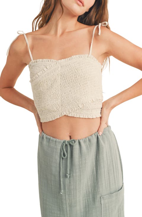 Smocked Crossover Tank